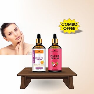 PARK DANIEL Under Eye Serum & Pink Lip Serum Oil Combo Set of 2 Bottles of 30 ml(60 ml) (60 ml) PARK DANIEL Under Eye Serum & Pink Lip Serum Oil Combo Set of 2 Bottles of 30 ml(60 ml) (60 ml)