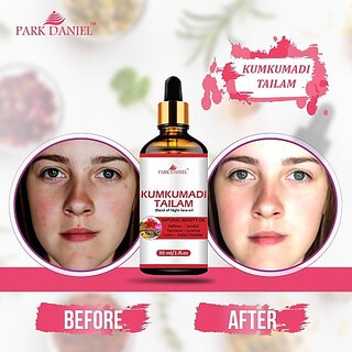                       PARK DANIEL 100% Pure Kumkumadi Tailum Face Oil- For Radiant, Healthy & Natural Glow Skin(30 ml) (30 ml)                                              
