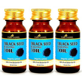 PARK DANIEL Organic Black Seed oil(Kalonji Oil) combo pack of 3 bottles of 30 ml(90 ml) Hair Oil (90 ml) PARK DANIEL Organic Black Seed oil(Kalonji Oil) combo pack of 3 bottles of 30 ml(90 ml) Hair Oil (90 ml)