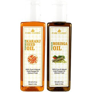 PARK DANIEL Organic Karanj oil and Moringa oil - Natural & Undiluted combo of 2 bottles of 100 ml (200ml) (200 ml) PARK DANIEL Organic Karanj oil and Moringa oil - Natural & Undiluted combo of 2 bottles of 100 ml (200ml) (200 ml)