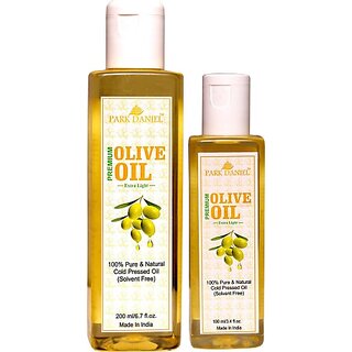 PARK DANIEL Extra Light Olive Oil- 100 % Pure and Natural Combo of 1 bottles of 200 ml and 1 bottle of 100 ml(300 ml) Hair Oil (300 ml) PARK DANIEL Extra Light Olive Oil- 100 % Pure and Natural Combo of 1 bottles of 200 ml and 1 bottle of 100 ml(300 ml) Hair Oil (300 ml)
