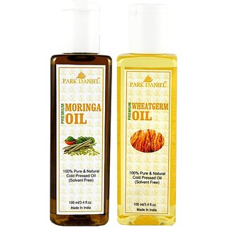                       PARK DANIEL Premium Moringa oil and Wheatgerm oil combo of 2 bottles of 100 ml (200ml) Hair Oil (200 ml)                                              