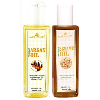 PARK DANIEL Premium Argan oil and Sesame oil combo of 2 bottles of 100 ml (200ml) Hair Oil (200 ml) PARK DANIEL Premium Argan oil and Sesame oil combo of 2 bottles of 100 ml (200ml) Hair Oil (200 ml)