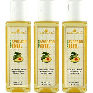                       PARK DANIEL Pure Cold Pressed Avocado oil Combo pack of 3 bottles of 100 ml(300 ml) Hair Oil (300 ml)                                              