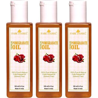                       PARK DANIEL Premium Pomegrante oil- 100% Pure & Natural Combo pack of 3 bottles of 100 ml(300 ml) Hair Oil (300 ml)                                              