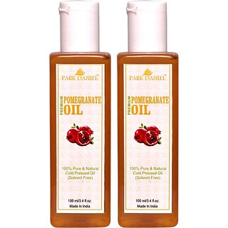                       PARK DANIEL Premium Pomegrante oil- 100% Pure & Natural Combo pack of 2 bottles of 100 ml(200 ml) Hair Oil (200 ml)                                              
