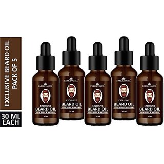 PARK DANIEL Exclusive Beard Oil(100% Pure & Natural Ingredients) -Suitable for Patchy beard Combo pack of 5 Bottles of 30 ml(150 ml) Hair Oil (150 ml) PARK DANIEL Exclusive Beard Oil(100% Pure & Natural Ingredients) -Suitable for Patchy beard Combo pack of 5 Bottles of 30 ml(150 ml) Hair Oil (150 ml)