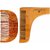 PARK DANIEL Handcrafted Wooden C Shaped, L Shaped Beard Comb For Men Pack of ( 2 Pcs.) ()