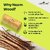 PARK DANIEL Natural & Ecofriendly Handmade Medium Detangler Neem Wooden Comb(5.5 inches)- For Stimulate Hair growth and Antidandruff Unisex pack of 1 Pc ()