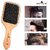 PARK DANIEL Wooden Bamboo Eco Friendly Paddle Hair Brush Help Growth & Add Hair Shine Pack 2 ()