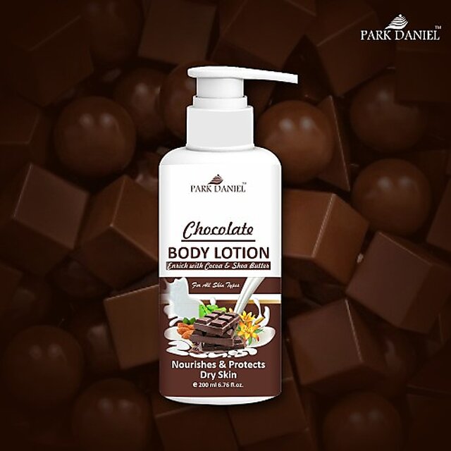 Buy PARK DANIEL Chocolate Body Lotion with Shea and Cocoa Butter - For Dry Winter Skin ( Ideal For Men & Women) 200ml ml) Online - Get 43% Off
