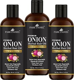 PARK DANIEL ONION Herbal Hair oil - For Hair Regrowth and Anti Hair Fall (300 ml)