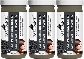 PARK DANIEL Premium Kalonji(Black Cumin)Powder Combo Pack 3 bottles of 100 gms(300 gms) (300 g)