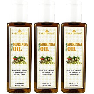                       PARK DANIEL Premium Moringa oil combo of 3 bottles of 100 ml (300 ml) Hair Oil (300 ml)                                              
