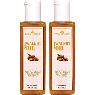                       PARK DANIEL Premium Walnut oil- 100% Pure & Natural Combo pack of 2 bottles of 100 ml(200 ml) Hair Oil (200 ml)                                              