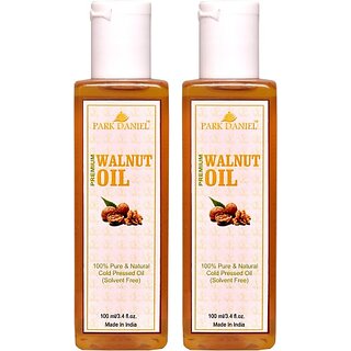PARK DANIEL Premium Walnut oil- 100% Pure & Natural Combo pack of 2 bottles of 100 ml(200 ml) Hair Oil (200 ml) PARK DANIEL Premium Walnut oil- 100% Pure & Natural Combo pack of 2 bottles of 100 ml(200 ml) Hair Oil (200 ml)