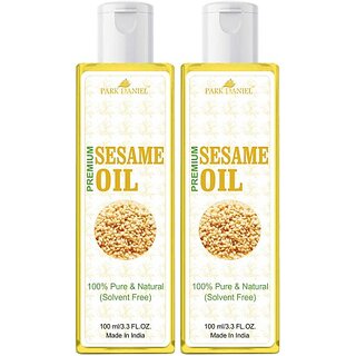 PARK DANIEL Premium Sesame Oil For Hair Growth and Skin Combo Pack 2 Bottle of 100 ml(200 ml) Hair Oil (200 ml) PARK DANIEL Premium Sesame Oil For Hair Growth and Skin Combo Pack 2 Bottle of 100 ml(200 ml) Hair Oil (200 ml)