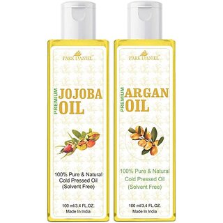                       PARK DANIEL Premium Argan oil and Jojoba oil Combo of 2 bottles of 100 ml(200 ml) Hair Oil (200 ml)                                              