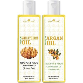 PARK DANIEL Premium Argan oil and Wheatgerm oil combo of 2 bottles of 100 ml (200ml) Hair Oil (200 ml) PARK DANIEL Premium Argan oil and Wheatgerm oil combo of 2 bottles of 100 ml (200ml) Hair Oil (200 ml)
