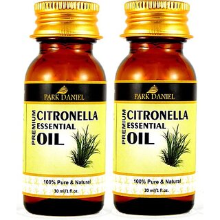                       PARK DANIEL Pure and Natural Citronella Essential oil Combo pack of 2 Bottles of 30 ml(60 ml) Hair Oil (60 ml)                                              