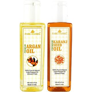                       PARK DANIEL Premium Argan oil and Karanj oil combo of 2 bottles of 100 ml (200ml) Hair Oil (200 ml)                                              