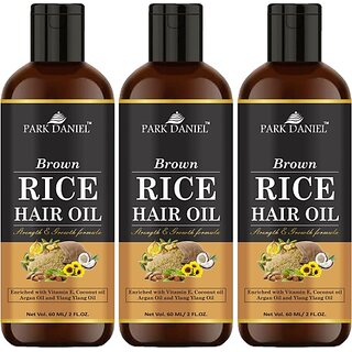                       PARK DANIEL Premium Brown Rice Hair Oil Enriched With Vitamin E - For Strength and Hair Growth(180 ml) Hair Oil (180 ml)                                              