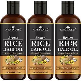 PARK DANIEL Premium Brown Rice Hair Oil Enriched With Vitamin E - For Strength and Hair Growth(180 ml) Hair Oil (180 ml) PARK DANIEL Premium Brown Rice Hair Oil Enriched With Vitamin E - For Strength and Hair Growth(180 ml) Hair Oil (180 ml)