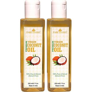 PARK DANIEL Premium Virgin Coconut Oil Combo of 2 bottles of 200 ml(400 ml) Hair Oil (400 ml) PARK DANIEL Premium Virgin Coconut Oil Combo of 2 bottles of 200 ml(400 ml) Hair Oil (400 ml)