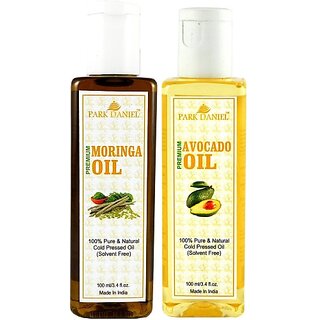 PARK DANIEL Premium Moringa oil and Avocado oil combo of 2 bottles of 100 ml (200ml) Hair Oil (200 ml) PARK DANIEL Premium Moringa oil and Avocado oil combo of 2 bottles of 100 ml (200ml) Hair Oil (200 ml)