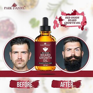 PARK DANIEL Red Onion Beard Growth Oil- For Beard Growth, Style & Shine(30 ml) Hair Oil (30 ml) PARK DANIEL Red Onion Beard Growth Oil- For Beard Growth, Style & Shine(30 ml) Hair Oil (30 ml)