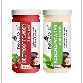                       PARK DANIEL Premium Beetroot Powder & Banana Powder Combo Pack of 2 Jars of 100 gms(200 gms) (200 g)                                              