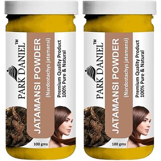                       PARK DANIEL Premium Jatamansi Powder - Promote Hair Growth & Helps to Blacken the Hair Combo Pack 2 bottles of 100 gms(200 gms) (200 g)                                              