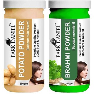 PARK DANIEL Premium Potato Powder & Brahmi Powder Combo Pack of 2 Jars of 100 gms(200 gms) (200 g) PARK DANIEL Premium Potato Powder & Brahmi Powder Combo Pack of 2 Jars of 100 gms(200 gms) (200 g)