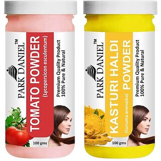 PARK DANIEL Premium Tomato Powder & Kasturi Haldi Powder Combo Pack of 2 Jars of 100 gms(200 gms) (200 ml) PARK DANIEL Premium Tomato Powder & Kasturi Haldi Powder Combo Pack of 2 Jars of 100 gms(200 gms) (200 ml)