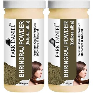                       PARK DANIEL Premium Bhringraj Powder - For Hair Growth Combo Pack 2 bottles of 100 gms(200 gms) (200 g)                                              