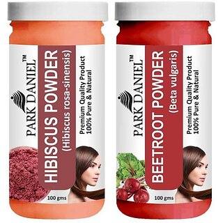 PARK DANIEL Pure & Natural Hibiscus Powder & Beetroot Powder Combo Pack (200 ml) PARK DANIEL Pure & Natural Hibiscus Powder & Beetroot Powder Combo Pack (200 ml)