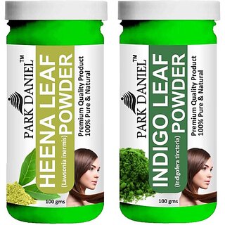 PARK DANIEL Pure & Natural Henna Leaf Powder & Indigo Leaf Powder Combo Pack (200 ml) PARK DANIEL Pure & Natural Henna Leaf Powder & Indigo Leaf Powder Combo Pack (200 ml)