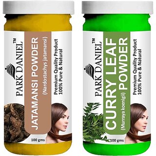 PARK DANIEL Pure & Natural Jatamansi Powder & Curry Leaf Powder Combo Pack of 2 Bottles of 100 gm (200 gm ) (200 ml) PARK DANIEL Pure & Natural Jatamansi Powder & Curry Leaf Powder Combo Pack of 2 Bottles of 100 gm (200 gm ) (200 ml)
