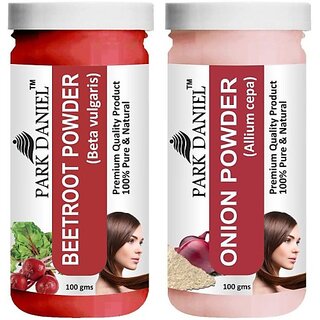PARK DANIEL Premium Beetroot Powder & Onion Powder Combo Pack of 2 Jars of 100 gms(200 gms) (200 g) PARK DANIEL Premium Beetroot Powder & Onion Powder Combo Pack of 2 Jars of 100 gms(200 gms) (200 g)