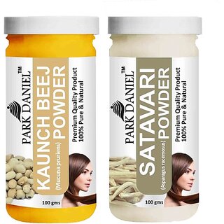 PARK DANIEL Pure & Natural Kaunch Beej Powder & Satavari Powder Combo Pack of 2 Bottles of 100 gm (200 gm ) (200 ml) PARK DANIEL Pure & Natural Kaunch Beej Powder & Satavari Powder Combo Pack of 2 Bottles of 100 gm (200 gm ) (200 ml)