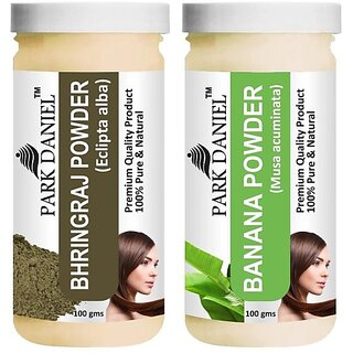 PARK DANIEL Pure & Natural Bhringraj Powder & Banana Powder Combo Pack (200 ml) PARK DANIEL Pure & Natural Bhringraj Powder & Banana Powder Combo Pack (200 ml)