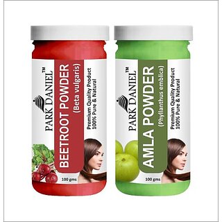                       PARK DANIEL Premium Beetroot Powder & Amla Powder Combo Pack of 2 Jars of 100 gms(200 gms) (200 g)                                              