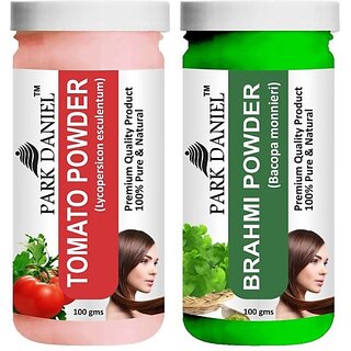 PARK DANIEL Premium Tomato Powder & Brahmi Powder Combo Pack of 2 Jars of 100 gms(200 gms) (200 ml) PARK DANIEL Premium Tomato Powder & Brahmi Powder Combo Pack of 2 Jars of 100 gms(200 gms) (200 ml)