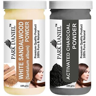 PARK DANIEL Premium White Sandalwood Powder & Activated Charcoal Powder Combo Pack of 2 Jars of 100 gms(200 gms) (200 ml) PARK DANIEL Premium White Sandalwood Powder & Activated Charcoal Powder Combo Pack of 2 Jars of 100 gms(200 gms) (200 ml)
