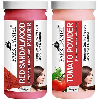                       PARK DANIEL Premium Red Sandalwood Powder & Tomato Powder Combo Pack of 2 Jars of 100 gms(200 gms) (200 g)                                              
