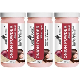 PARK DANIEL Premium Onion Powder- For Hair Mask Combo Pack 3 bottles of 100 gms(300 gms) (300 g) PARK DANIEL Premium Onion Powder- For Hair Mask Combo Pack 3 bottles of 100 gms(300 gms) (300 g)