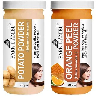 PARK DANIEL Premium Potato Powder & OrangePeel Powder Combo Pack of 2 Jars of 100 gms(200 gms) (200 g) PARK DANIEL Premium Potato Powder & OrangePeel Powder Combo Pack of 2 Jars of 100 gms(200 gms) (200 g)