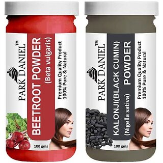 PARK DANIEL Premium Beetroot Powder & Kalonji(Black Cumin) Powder Combo Pack of 2 Jars of 100 gms(200 gms) (200 g) PARK DANIEL Premium Beetroot Powder & Kalonji(Black Cumin) Powder Combo Pack of 2 Jars of 100 gms(200 gms) (200 g)