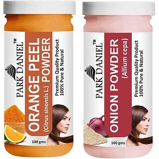 PARK DANIEL Pure & Natural Orange Powder & Onion Powder Combo Pack of 2 Bottles of 100 gm (200 gm ) (200 ml) PARK DANIEL Pure & Natural Orange Powder & Onion Powder Combo Pack of 2 Bottles of 100 gm (200 gm ) (200 ml)