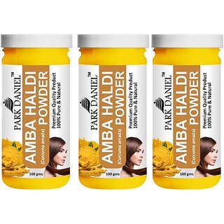                       PARK DANIEL Premium Amba Haldi Powder - For Face Pack Combo Pack 3 bottles of 100 gms(300 gms) (300 g)                                              